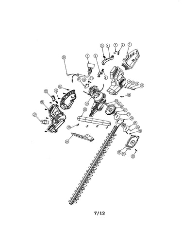Rotating hedge trimmer