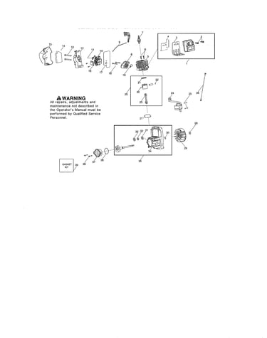 Muffler/crankcase/crankshaft