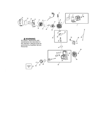 Muffler/crankshaft/crankcase