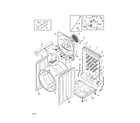 Frigidaire FASE7021NW0 cabinet/drum diagram