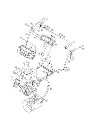 Handle panel/chute