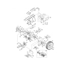 Craftsman 247883950 engine/wheel/gears diagram
