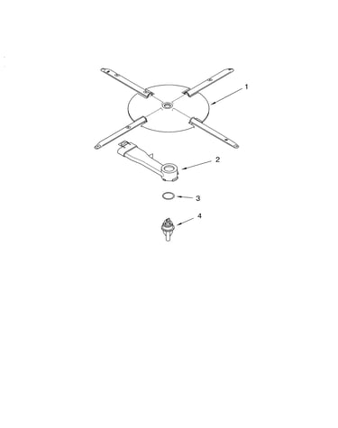 Lower washarm & strainer
