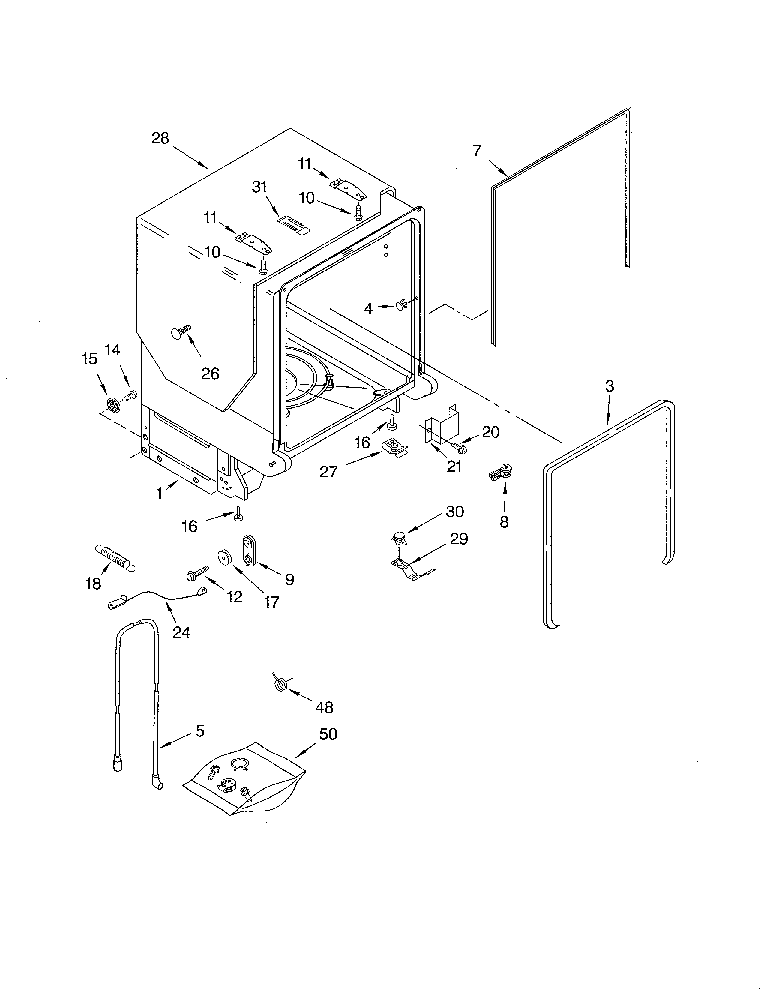 Tub & frame