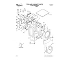 Whirlpool WFW9200SQ02 top & cabinet diagram