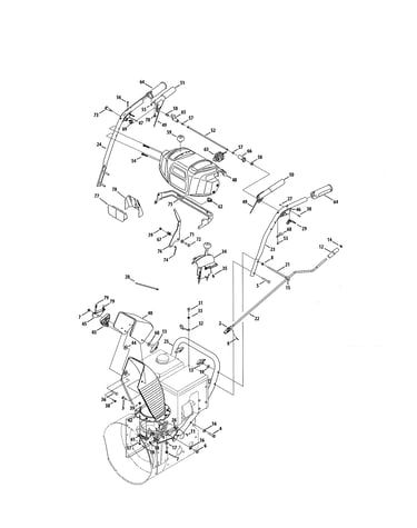 Panel control/handles/chute