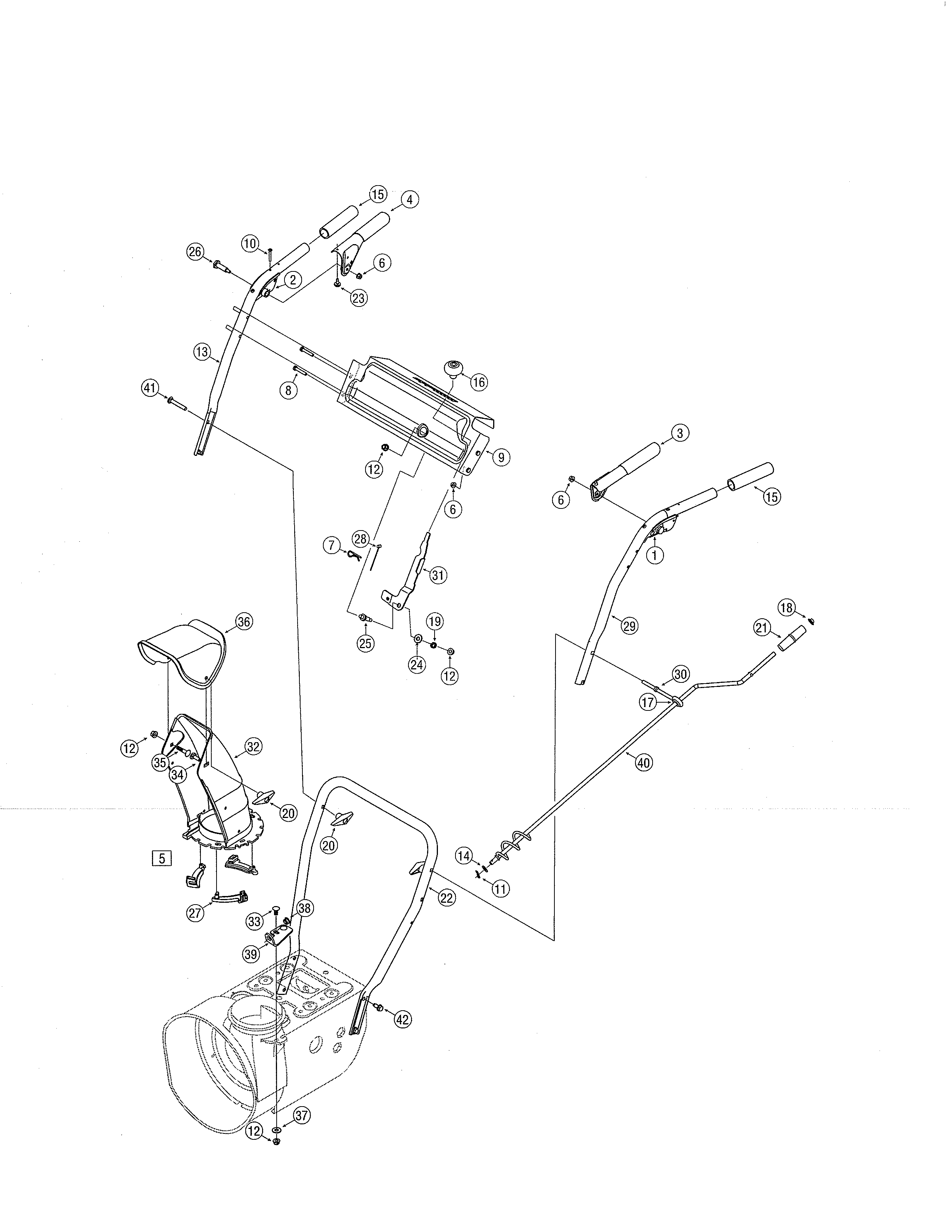 HANDLE PANEL/HANDLE/CHUTE