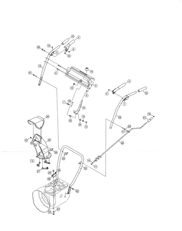 Handle panel/handle/chute