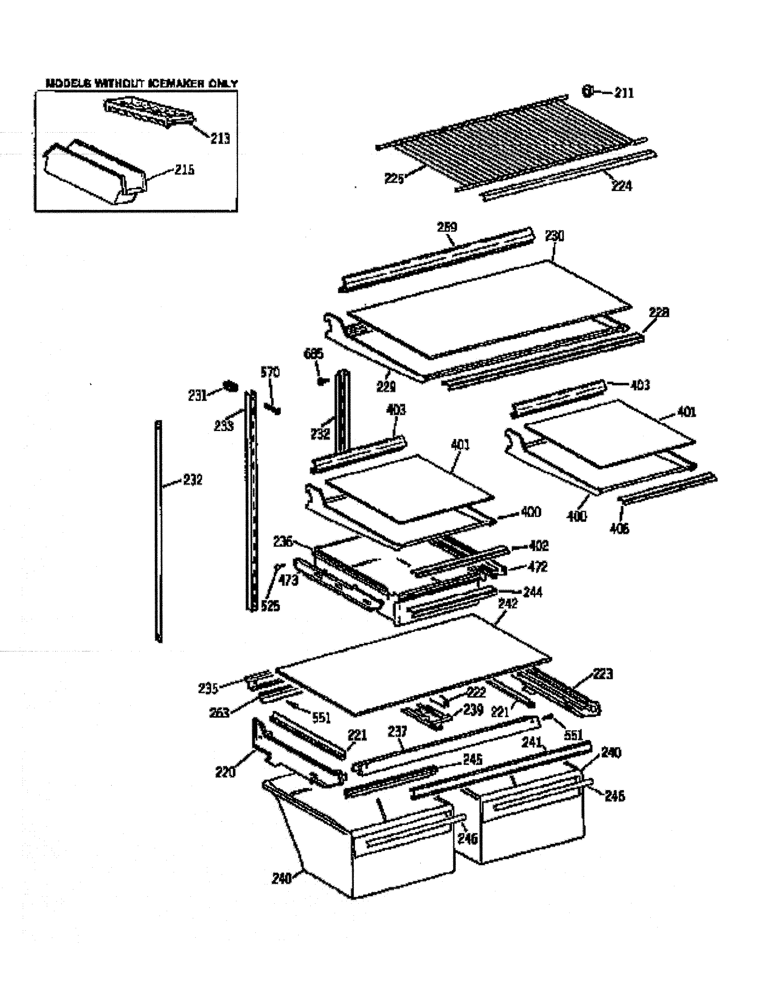 SHELVES & DRAWERS