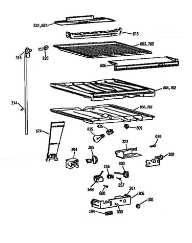 Freezer shelves