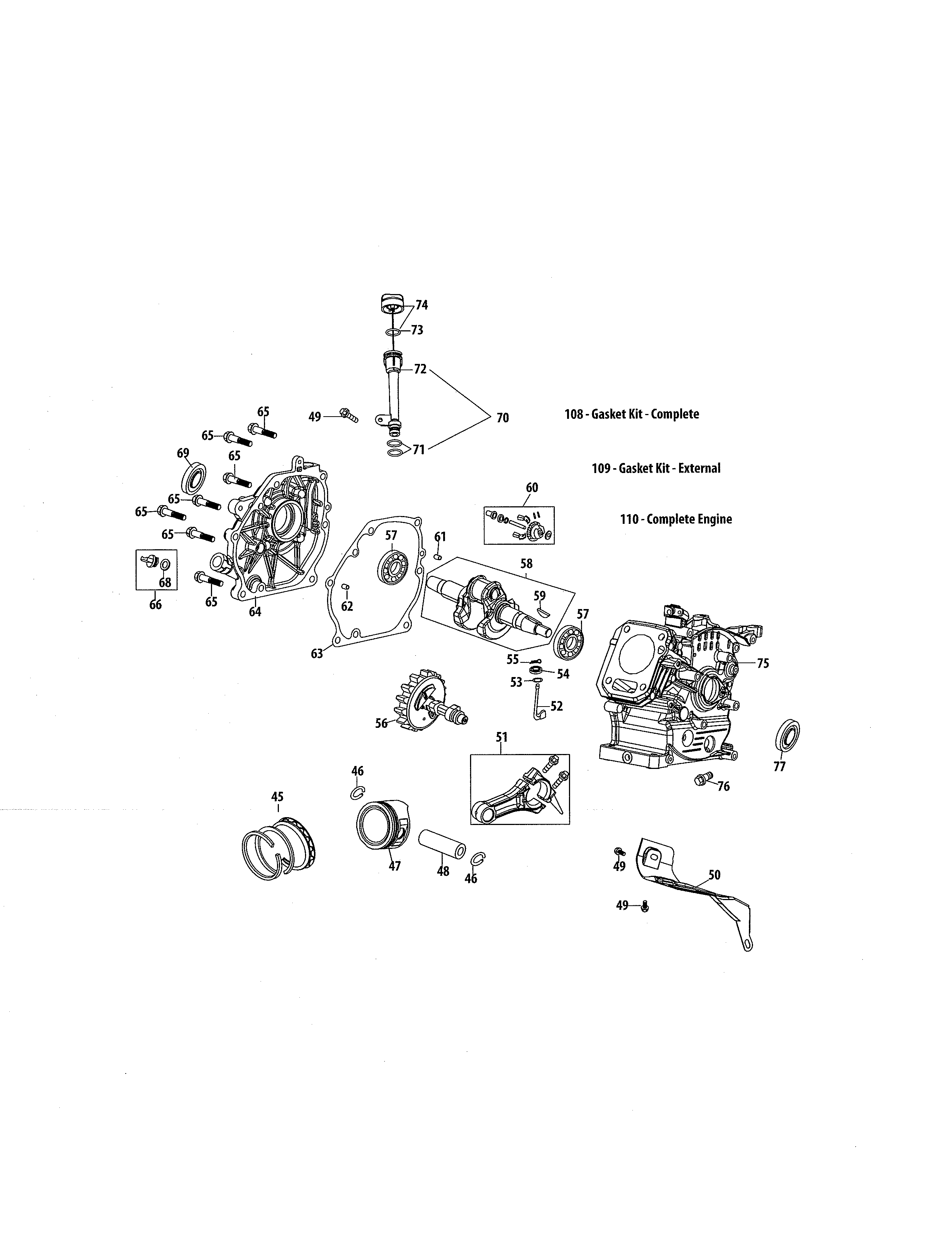 Crankcase/crankshaft