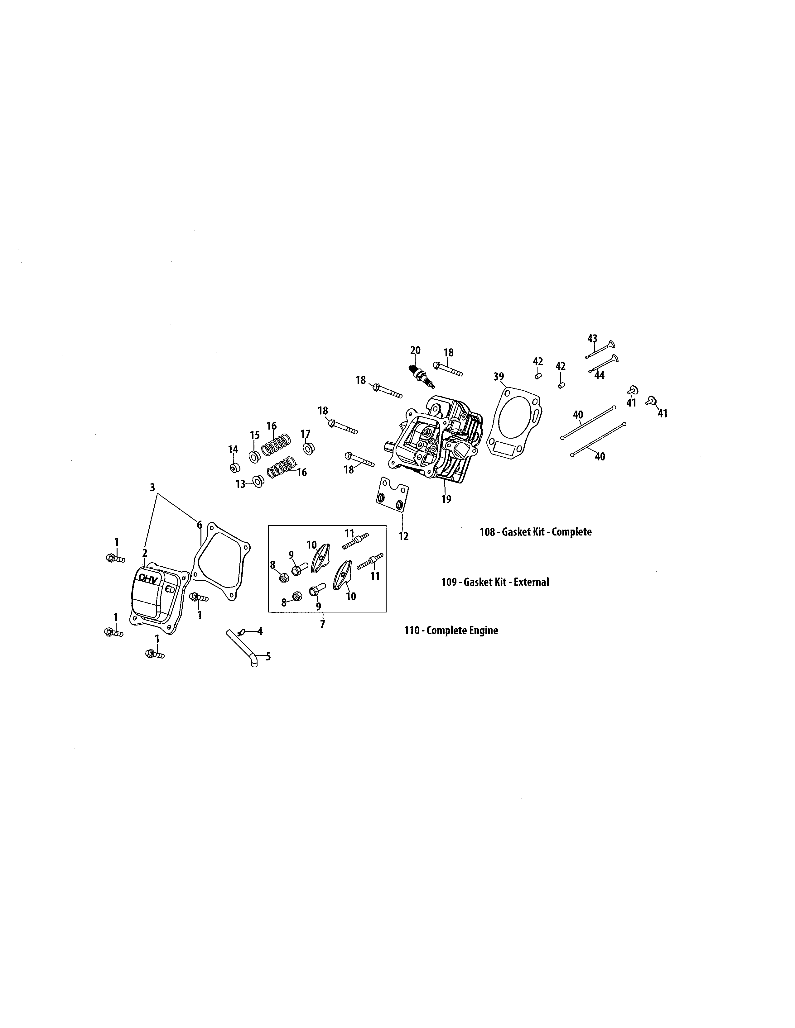 Cylinder head/rocker arm