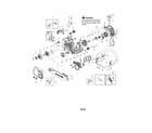 Poulan PP4218A chassis/bar/handle diagram