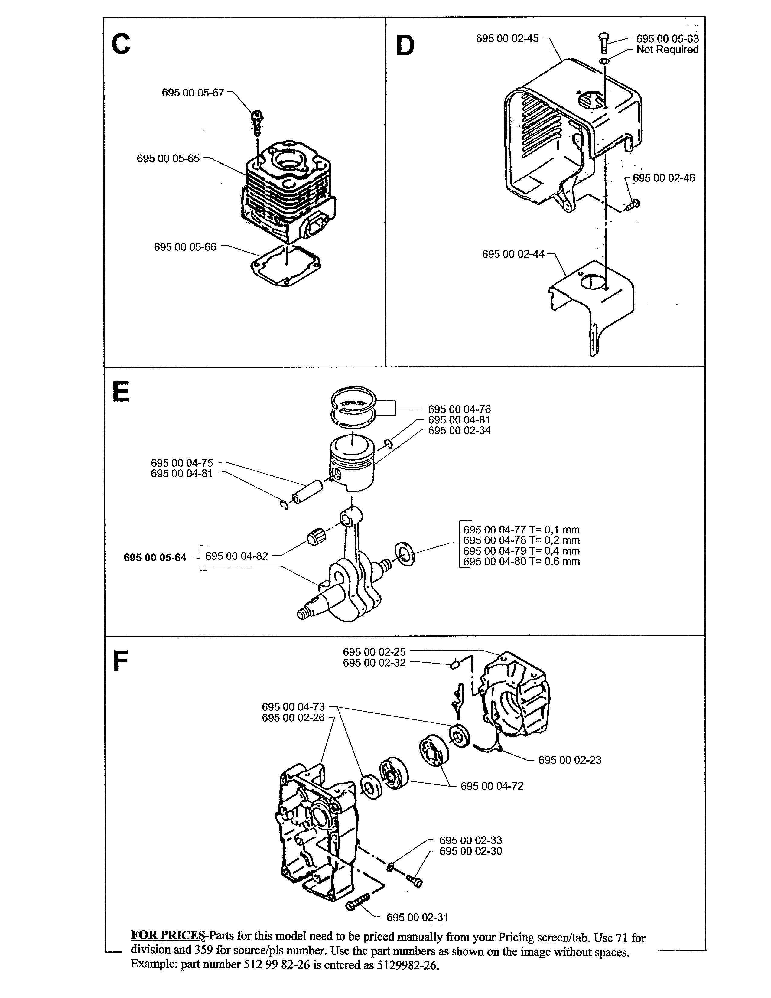 Cylinder/crankshaft