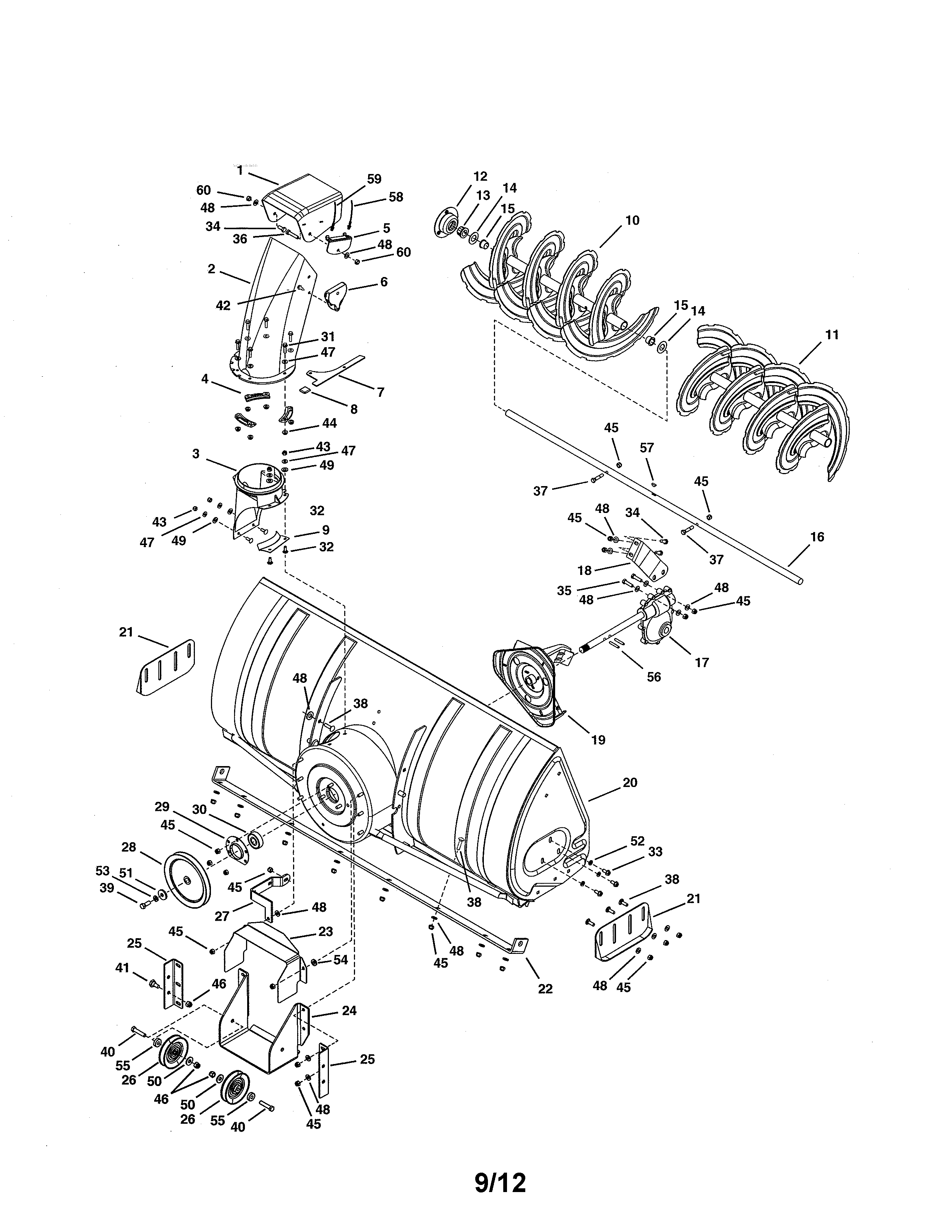 Auger & housing