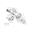 Gear box/fuel tank/front wheel