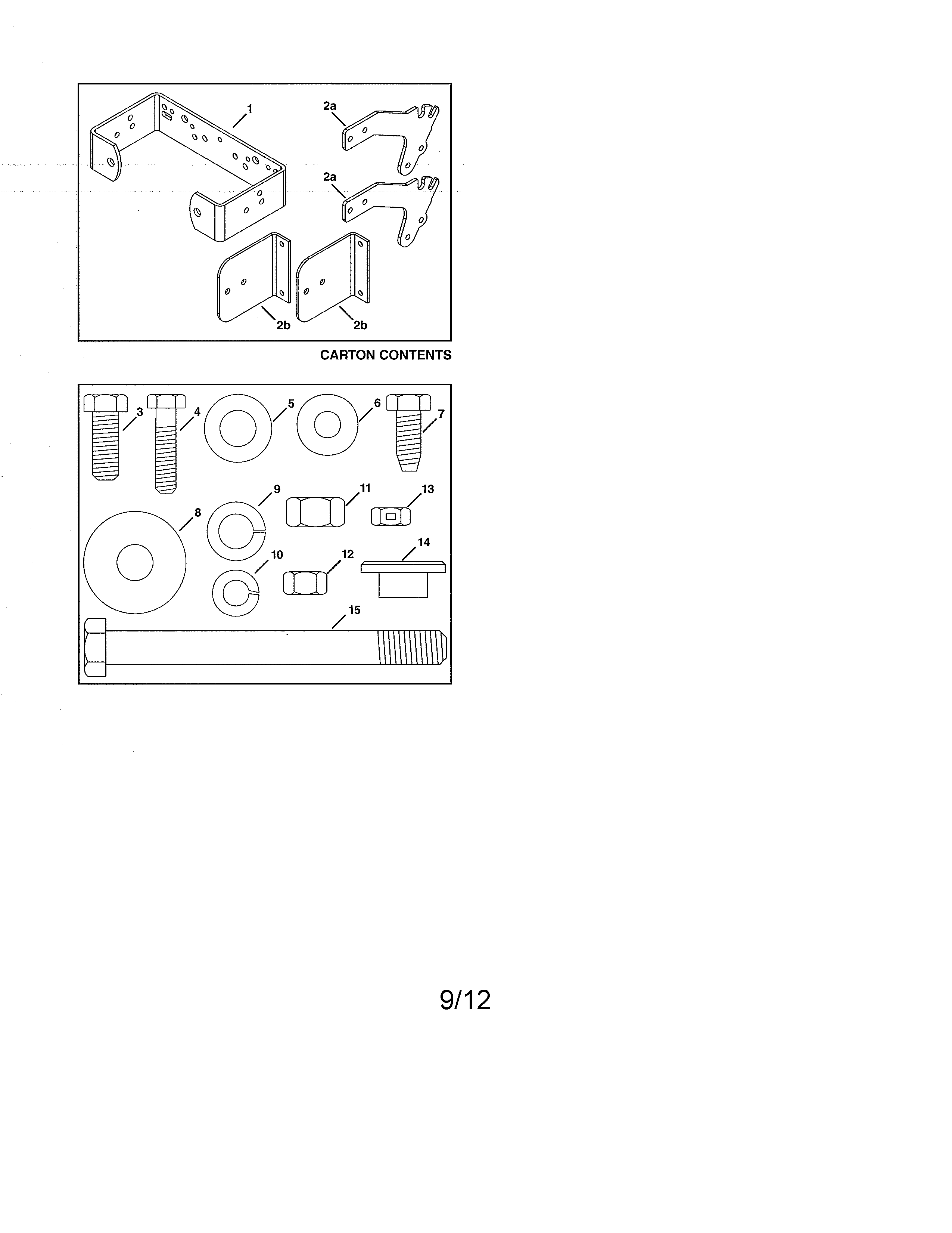 Weight bracket kit