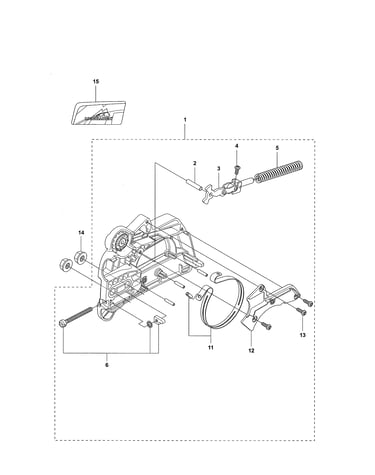 Chain brake/clutch cover-cs 340