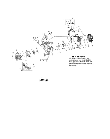 Scroll/impeller/fuel tank