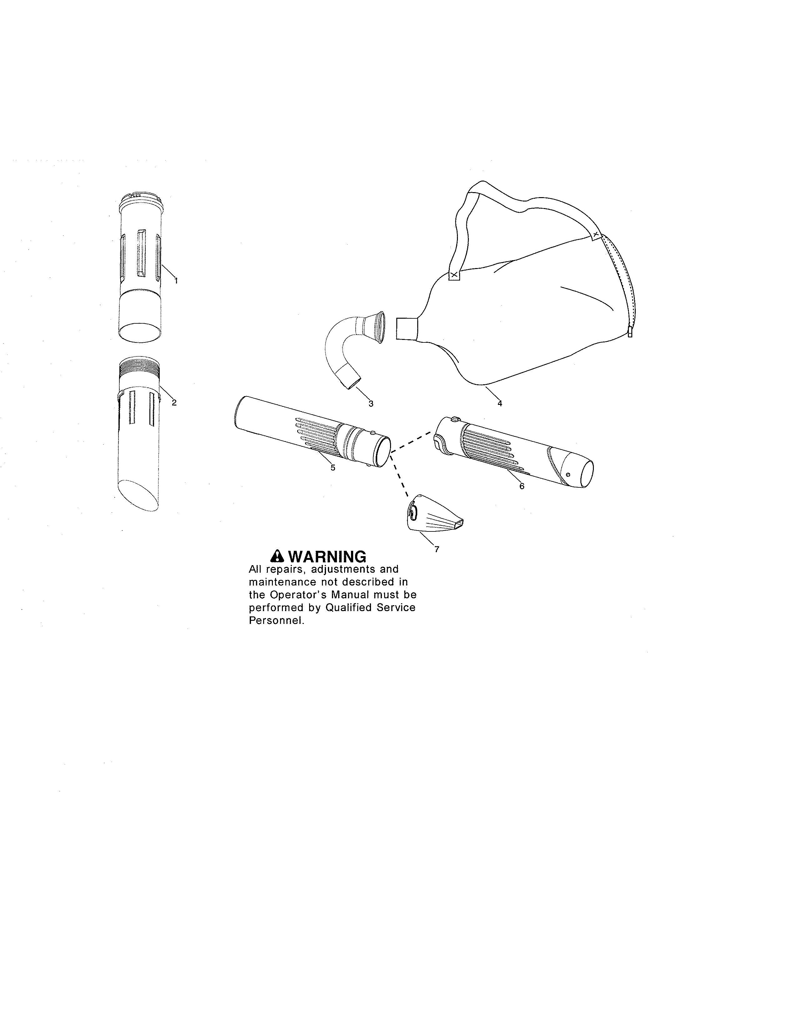 Vac tubes & bag