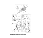 Briggs & Stratton 31N707-3374-G5 carburetor/blower housing diagram