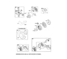 Briggs & Stratton 121012-0122-B8 blower housing/starter/flywheel diagram