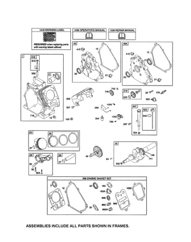 Cylinder/crankcase/crankshaft
