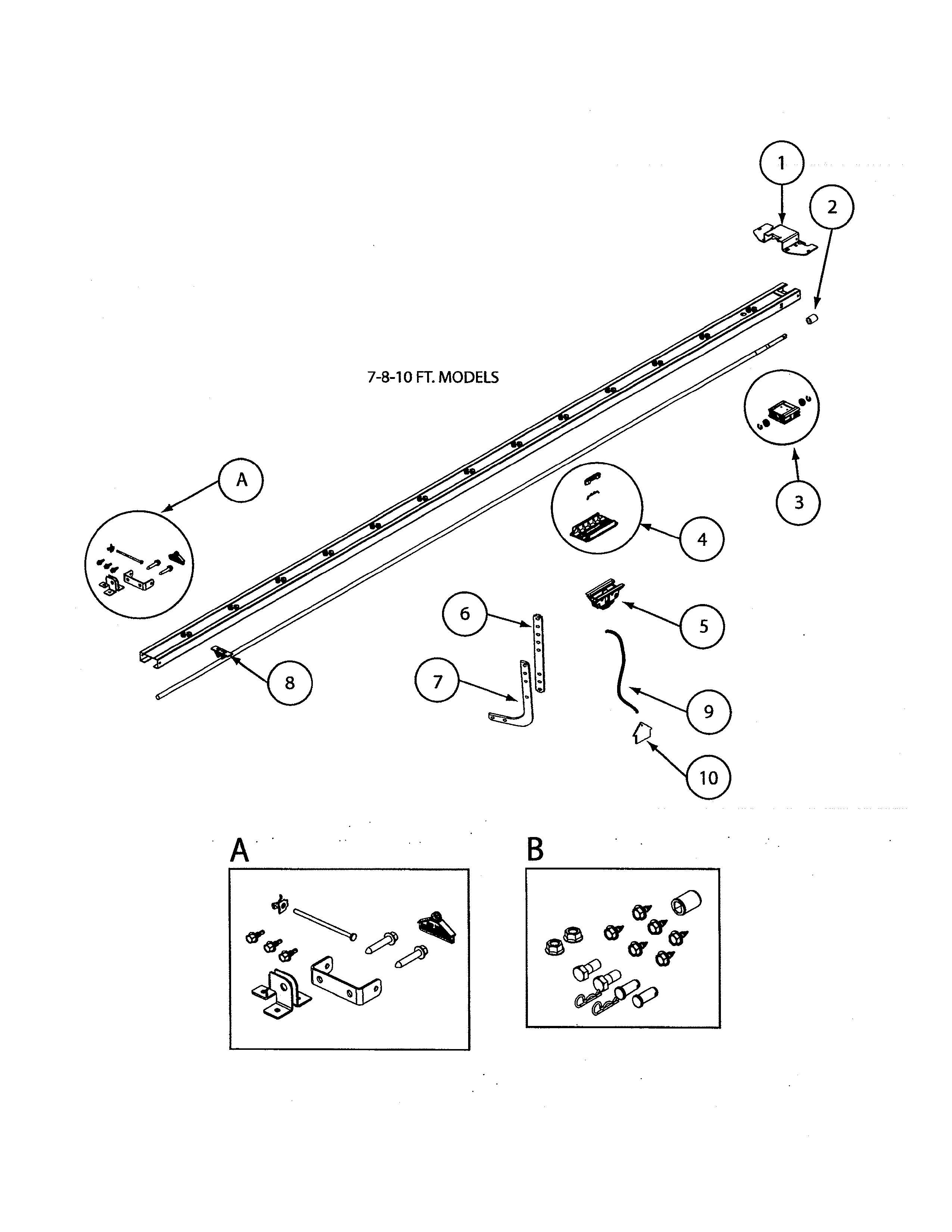 PARTS BAGS/RAILS