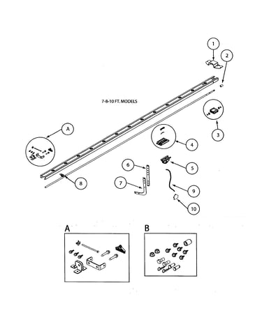 Parts bags/rails