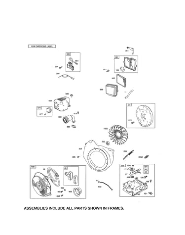 Rewind starter/flywheel