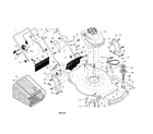 Craftsman 917370700 engine/housing/handle diagram