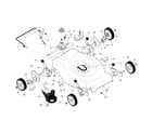 Craftsman 917370700 drive control/gear case/wheels diagram