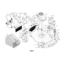 Craftsman 917370701 engine/housing/handle diagram