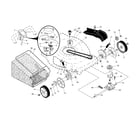 Craftsman 917376542 drive control/gear case/wheels diagram
