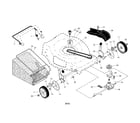 Craftsman 9179995B drive control/gear case/wheels diagram