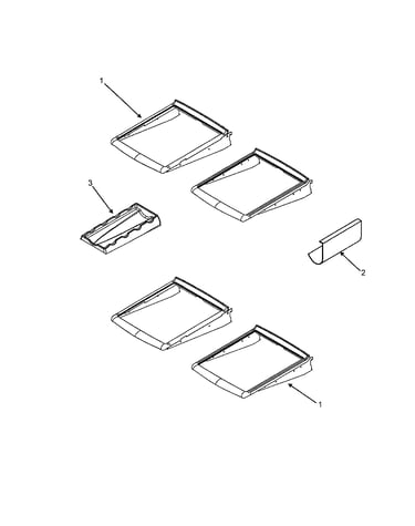 Refrigerator shelving