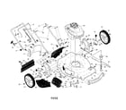 Craftsman 917370431 engine/housing/handle diagram