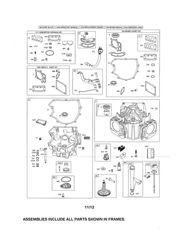 Cylinder/crankcase/camshaft