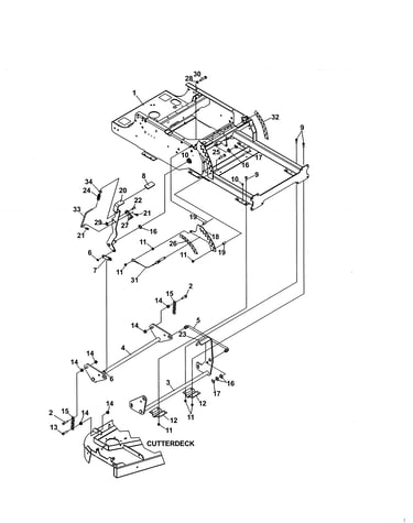 Deck lift assembly