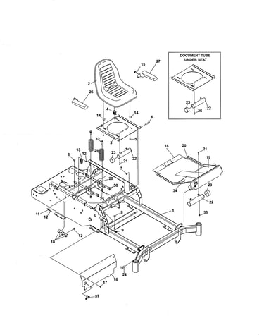 Kickplate/seat assembly