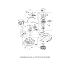 Briggs & Stratton 10L802-0120-F1 crankshaft/rewind starter/sump diagram