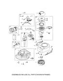 Crankshaft/rewind starter/sump
