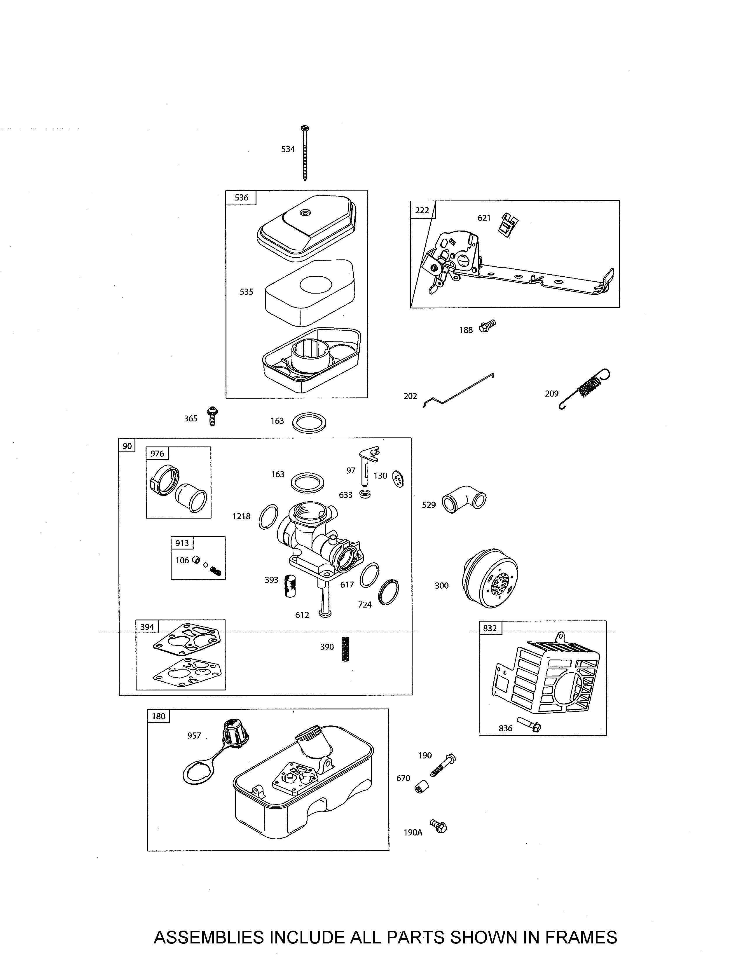 CARBURETOR/FUEL TANK