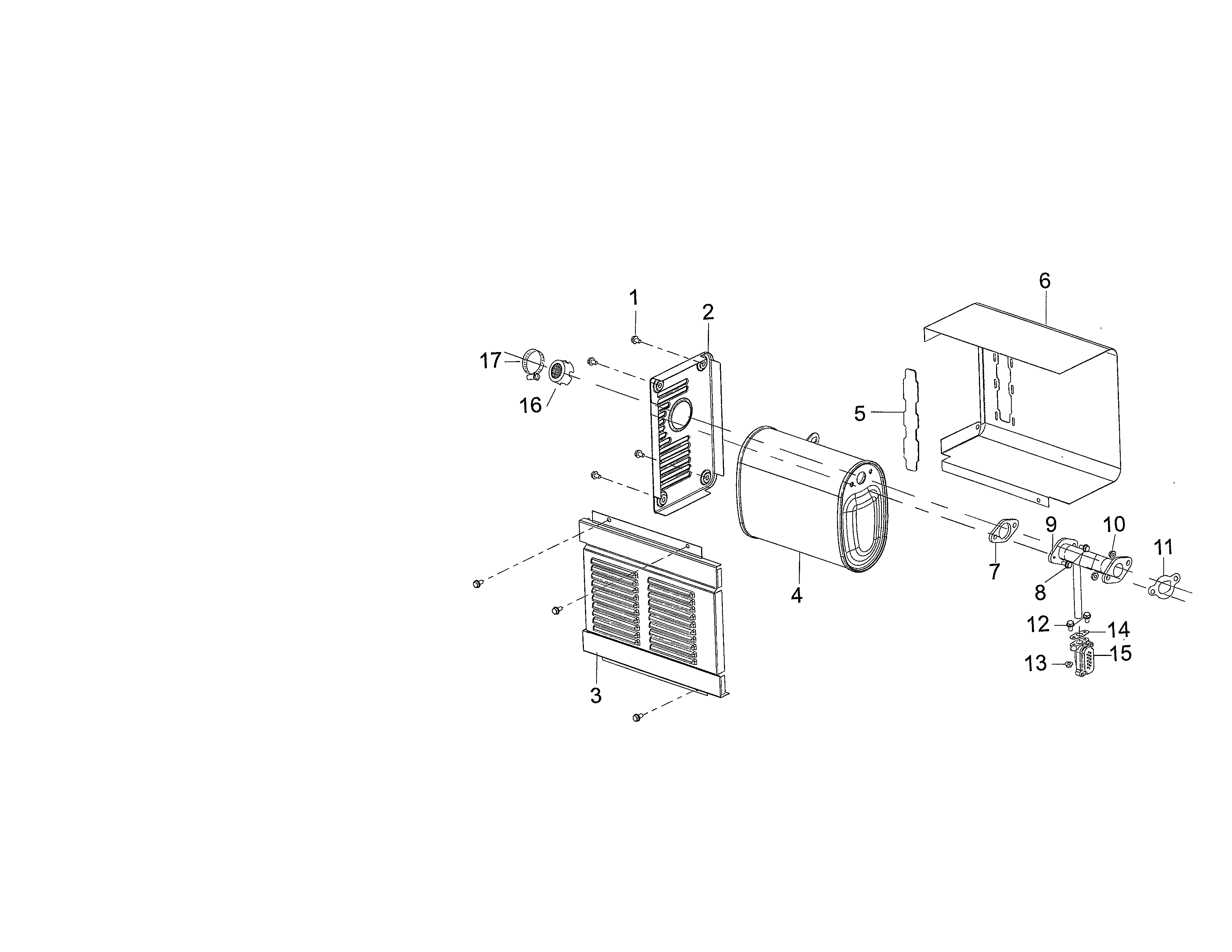 MUFFLER/BACK PLATE