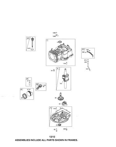 Cylinder/crankshaft
