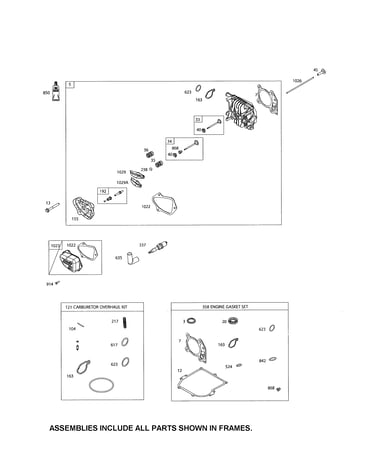 Head-cylinder/gasket set