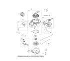 Briggs & Stratton 09P602-0039-F1 blower housing/fuel tank diagram