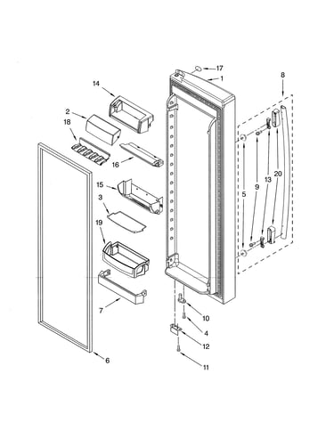 Refrigerator door