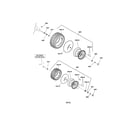 Snapper LT2452 (2690980) wheels & tires diagram