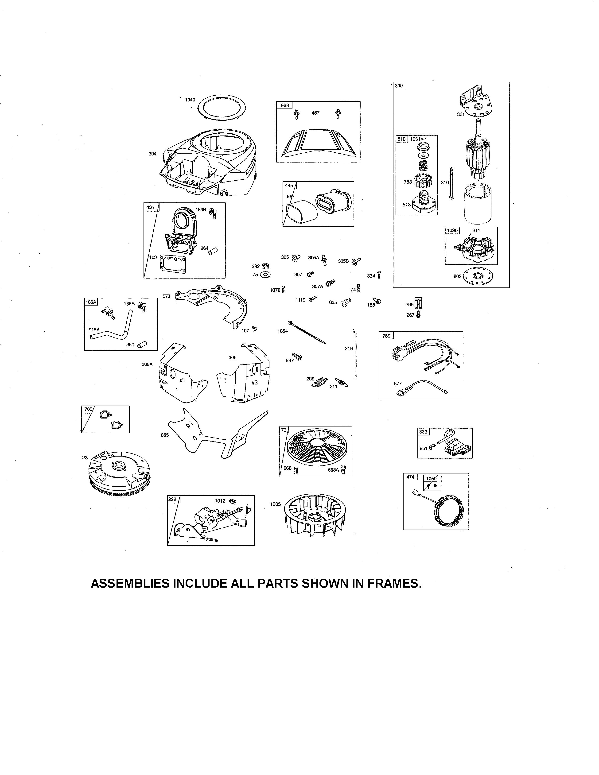 Starter motor/flywheel